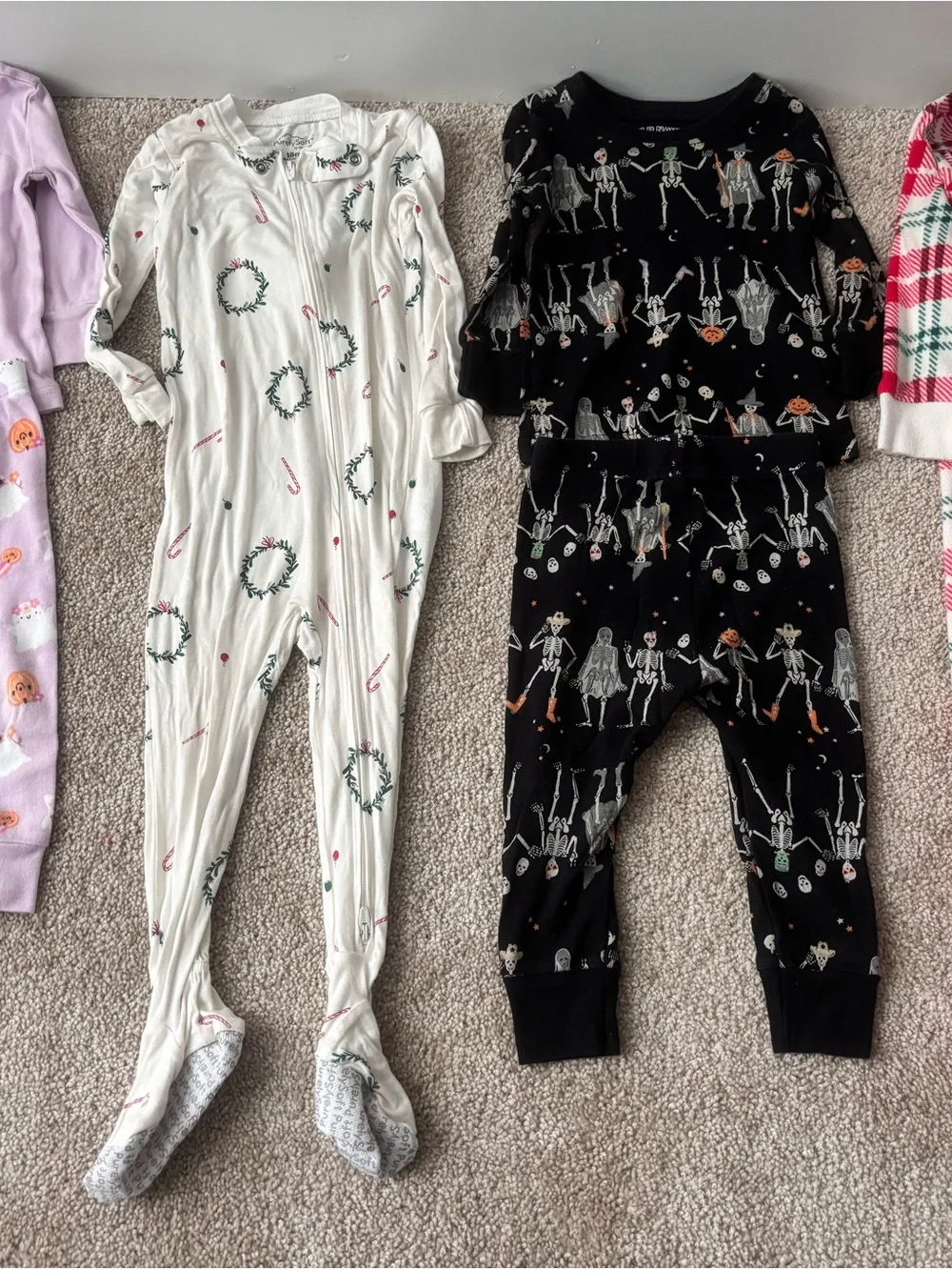 Fall/Winter Toddler Girl Pajama & Sleep Sack Bundle - 17 Items - 18-24 Months